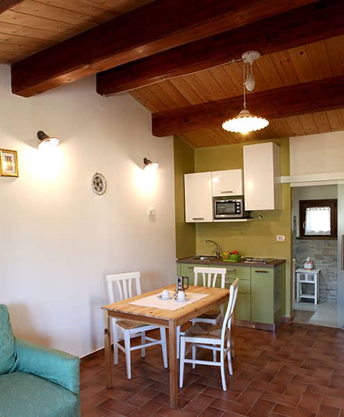 In Farmhouse holiday apartments for families with Garden Assisi