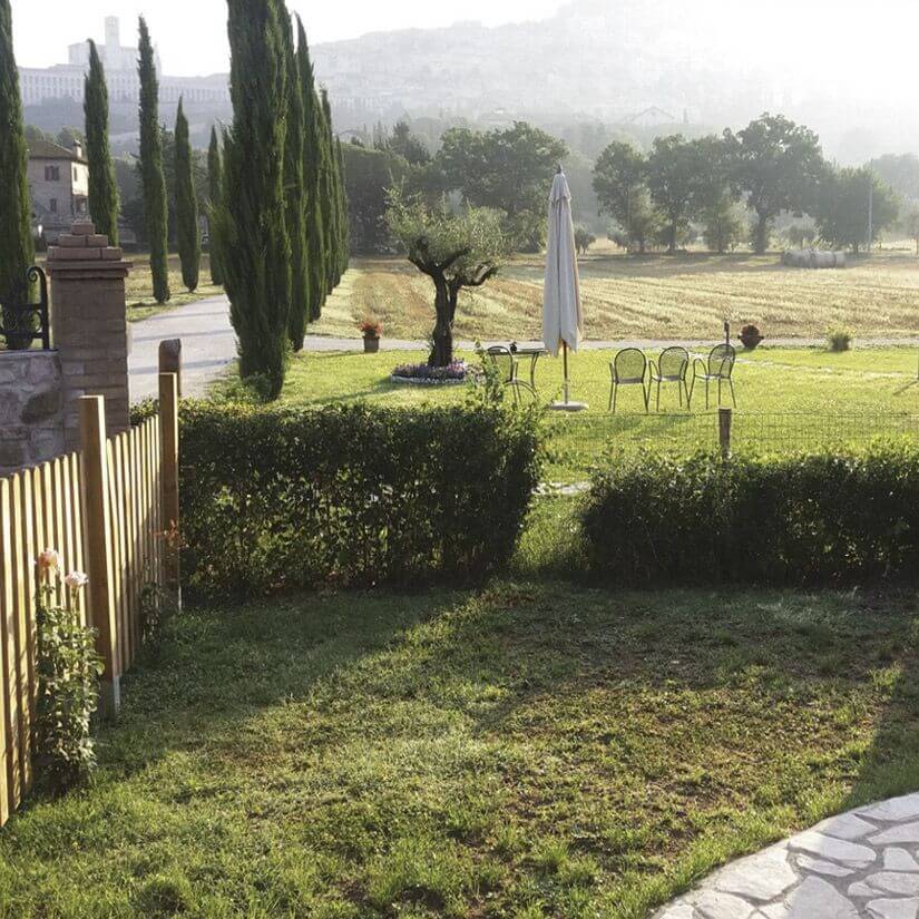 Assisi appartamento con giardino per vacanze in Agriturismo