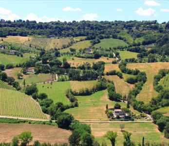 Assisi, Umbrian hills landscape