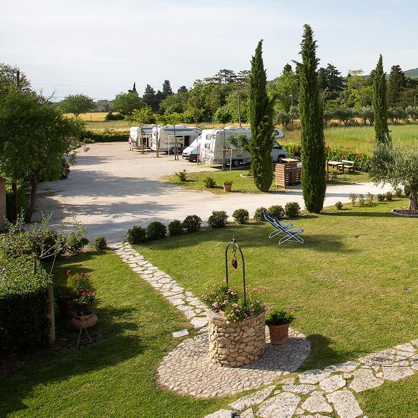 Agrisosta Antica Mattonata: equipped camper area in Farmhouse in Assisi